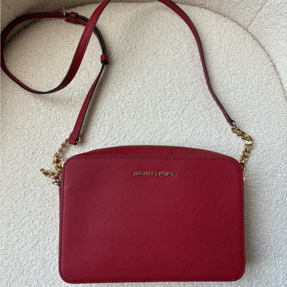 Michael Kors Red Crossbody Bag - Picture 4 of 7